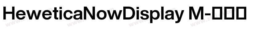 HeweticaNowDisplay M字体转换